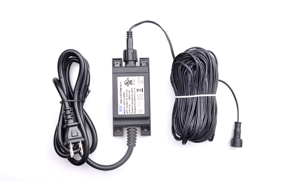 AC 100-240V DC 12V 1A waterproof power adapter with 10m AWG22 cable